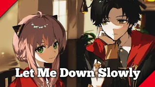 Nightcore - Let Me Down Slowly (Rock Cover) (Lyrics)