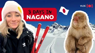 Weekend trip to NAGANO: Snow monkeys, skiing, and Onsen - Japan winter travel VLOG!