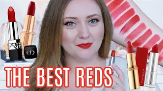 The BEST Red Lipsticks For Fair Skin! LUXURY AND DRUGSTORE! Matte and Satin!