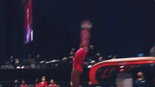 Simone Biles competes the Biles vault for the first time since 2018!