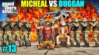 MICHAEL VS DUGGAN BOSS || THE WAR BEGEIN || GTA 5 GAMEPLAY ||HIS GARAGE