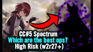 Overview of Operators used in High Risk CC#5 Spectrum Perma | Arknights CC Guide