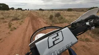 Dirt biking in the New Mexico Desert.