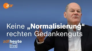 Sommerpressekonferenz: Scholz optimistisch, dass AfD im Bundestag nicht stärker wird | ZDFheute live