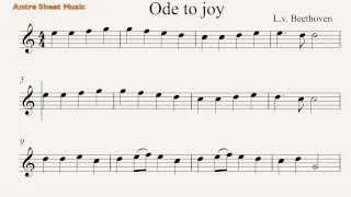 Ode an die Freude (Ode to Joy) - Easy Flute Sheet Music