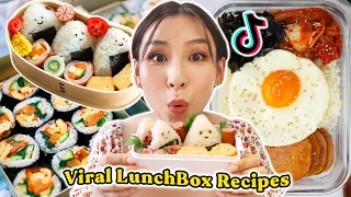 I Try TikTok's Viral LunchBox Recipes 🍱