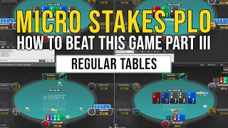 We Are Back Playing POKER at MICRO STAKES POT LIMIT OMAHA