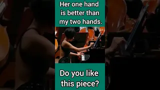 Her one hand is better than my two hands! Yuja Wang plays Ravel's left hand piano concerto.