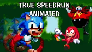 Sonic 3 TRUE legit speedrun animated in 6:20