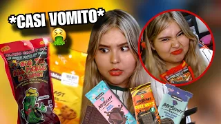 PROBANDO los CHOCOLATES de MR BEAST y MÁS*CASI V0MITO*  -Meli Rico