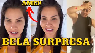 Andressa Suita ganha SURPRESA ao chegar em CASA após treino e fica toda FELIZ