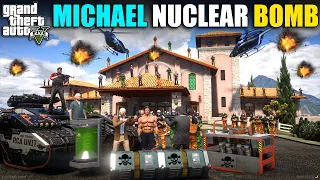 MICHAEL THE PRESIDENT NUCLEAR BOMB FOR BIGGEST FIGHT TO DUGGAN BOSS OMG! | GTA V GAMEPLAY #345 GTA 5