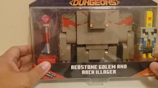 Redstone Golem and arch illager figures review