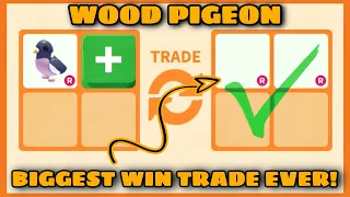 🤯🤯OH MY!! UNBELIEVABLE HUGE WIN FOR MY WOOD PIGEON!!😱😱 WITH 7 OVERPAY OFFERS IN ADOPT ME