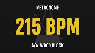 215 BPM 4/4 - Best Metronome (Sound : Wood block)