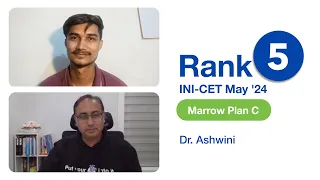 "Marrow Revision videos were crucial during the final phase" - Dr Ashwini, Rank 5 INI-CET May ’24