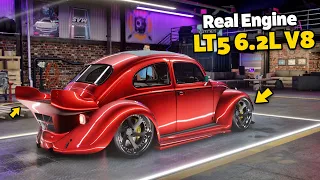 Need for Speed Heat - 2400HP VOLKSWAGEN BEETLE Customization | Real Engine & Sound