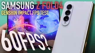 Higher resolution? Galaxy Z Fold4 Genshin Impact FPS Performance test | Low render | GOS OFF