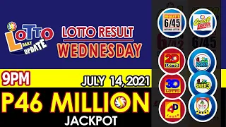 Lotto Result Today 9pm Draw July 14 2021 Swertres Ez2 Stl Pcso