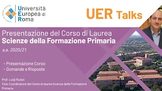 PRESENTAZIONE DEI CORSI DI LAUREA: Formazione Primaria