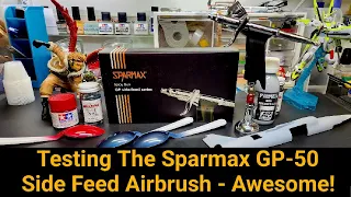 Testing The Sparmax GP-50 Side Feed Airbrush - Great Airbrush !