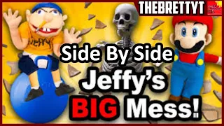 SML Movie: Jeffy's Big Mess! Side By Side