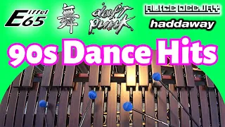 5 NOSTALGIC 1990's Dance Hits with percussion instruments!