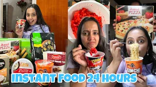 I only ate instant food for 24 HOURS😱