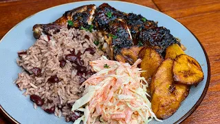 LET’S COOK WITH ME || OVEN JERK CHICKEN | RICE & PEAS | COLESLAW | PLANTAINS || TERRI-ANN’S KITCHEN