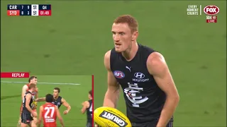 Matthew Cottrell match winning mark & goal as Blues go end to end - AFL Round 16 2020 v Sydney Swans