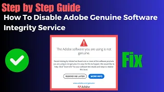 How To Disable Adobe Genuine Software Integrity Service