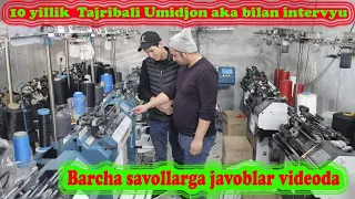 10 yillik Tajribali Umidjon aka bilan Intervyu |  Perchatka stanok | DEMUX 777 #kgz #kzk #uzb