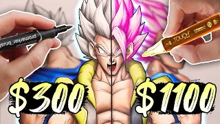 $300 vs $1100 MARKERS | CHEAP vs EXPENSIVE - DRAGONBALL Edition