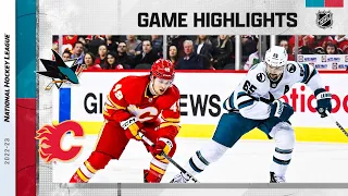 Sharks @ Flames 4/12 | NHL Highlights 2023