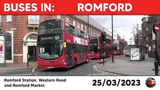 London buses in Romford 25/03/2023