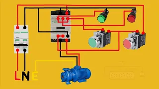 single phase motor wiring with indicator