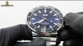 UNBOXING 43.5MM ORIS AQUIS DATE BLUE DIAL 01 733 7730 4135-07 8 24 05PEB