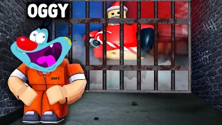Can We Escape Barry's Prison Run - Scary First Person Obby😱=💀 (Roblox ft.Oggy)