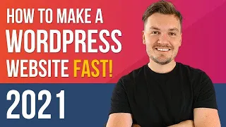 FAST Wordpress Tutorial 2023 - How to Make a Website in 8 mins (EASY!)