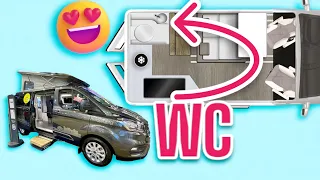 Built in TOILET in a small camper van - Karmann Mobil Duncan 545