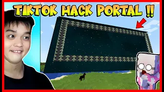 ATUN MEMBUAT PORTAL BARU DENGAN TIKTOK HACK !! Feat @sapipurba Minecraft