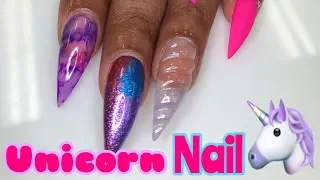 How to do unicorn horn nail with drill