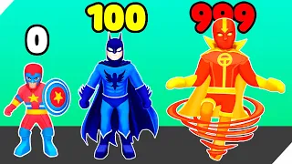 ЭВОЛЮЦИЯ ГОНКИ РАЗНЫХ СУПЕР ГЕРОЕВ! Hero Transform Superhero Games