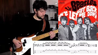 The Beatles - Don't Let Me Down | Bass Play (Isolated Bass Track - Cover)