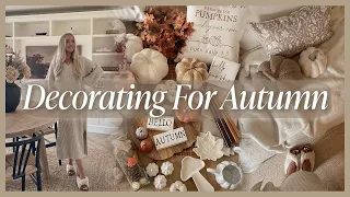 DECORATING FOR AUTUMN | fall decor ideas & adding cozy touches to our home 🍂
