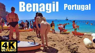 🇵🇹Benagil Praia 2023, Algarve Portugal Beach Walk 4K