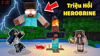 ĐỪNG DÙNG CÁCH NÀY TRIỆU HỒI HEROBRINE VÀO LÚC 3 GIỜ SÁNG TRONG MINECRAFT ???