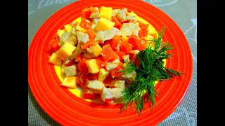 Простой салат без майонеза.  *simple salad without mayonnaise*