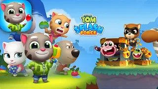 Talking Tom Splash Force; Talking Hank Defeat The Raccoon Enemy - Android Gameplay