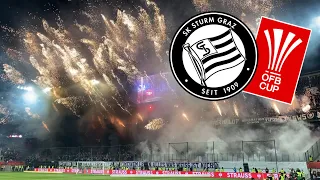 SK Rapid Wien - SK Sturm Graz | Support Nordkurve STURM | Choreo & Pyroshow | Cupfinale 30.04.23